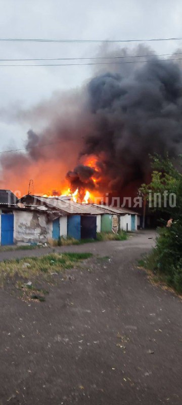 Fires in Bilytske of Donetsk region as result of shelling today 