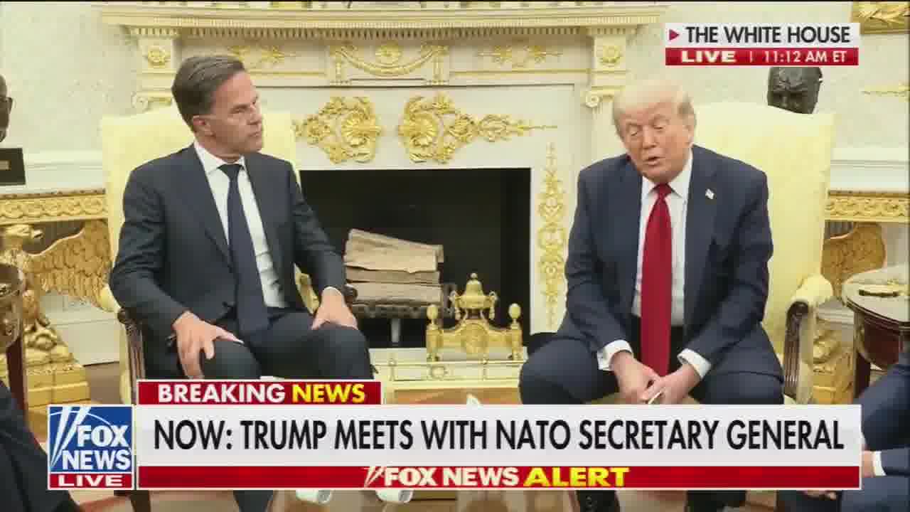 Trump: We are very unhappy - I am, with Russia.. We will be doing very severe tariffs if we don't have a deal in 50 days. Tariffs at about 100%,