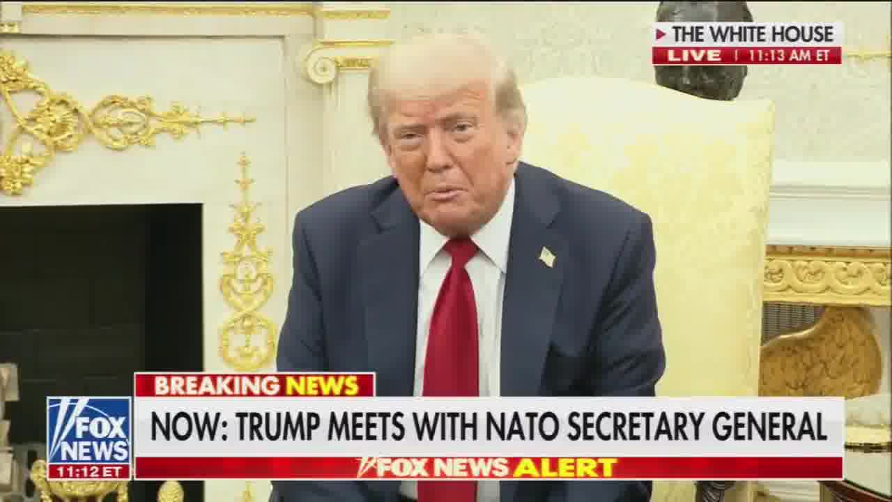 Trump: We are very unhappy - I am, with Russia.. We will be doing very severe tariffs if we don't have a deal in 50 days. Tariffs at about 100%,