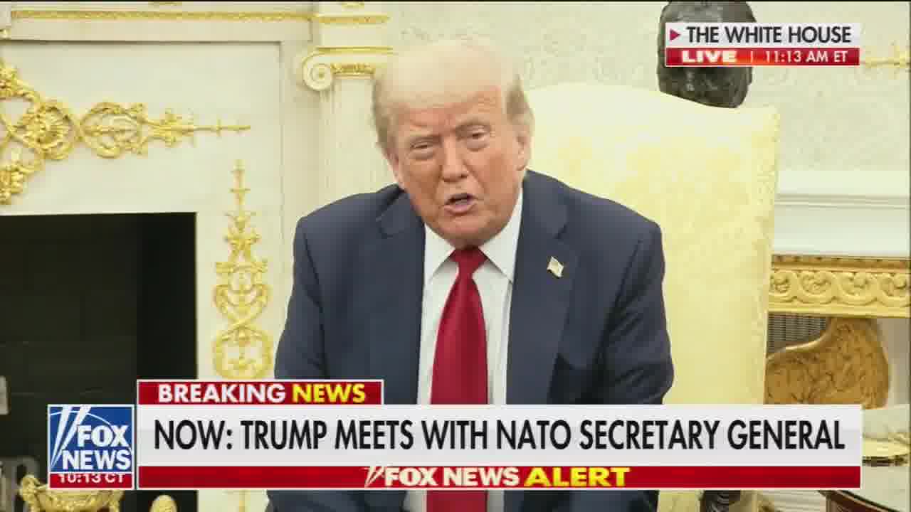 Trump: We are very unhappy - I am, with Russia.. We will be doing very severe tariffs if we don't have a deal in 50 days. Tariffs at about 100%,
