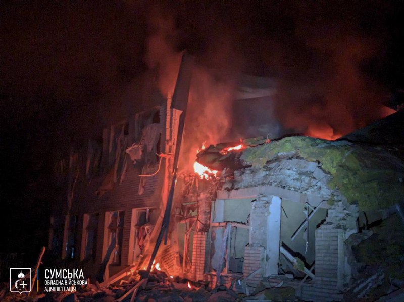 A child wounded as result of Russian attack at the medical facility in Shostka of Sumy region