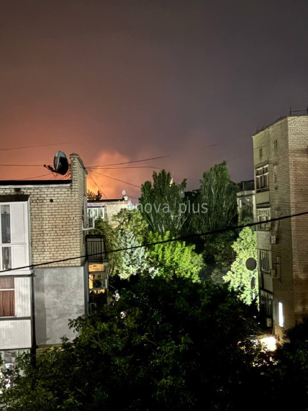 Drones have attacked Tokmak at the occupied part of Zaporizhzhia region