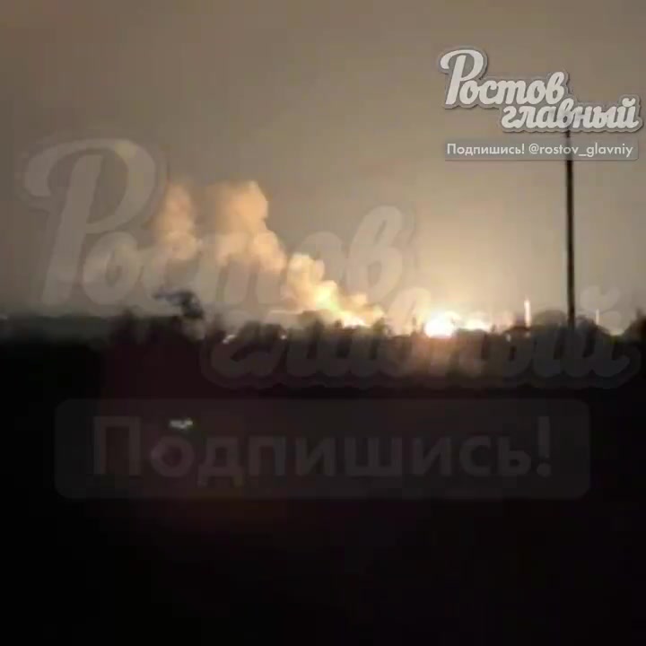 Drones are attacking airfield in Millerovo of Rostov region 