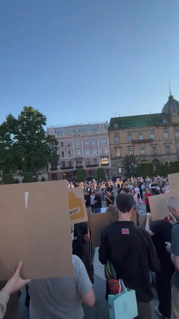 Protest in Lviv against new law adopted by Verkhovna Rada