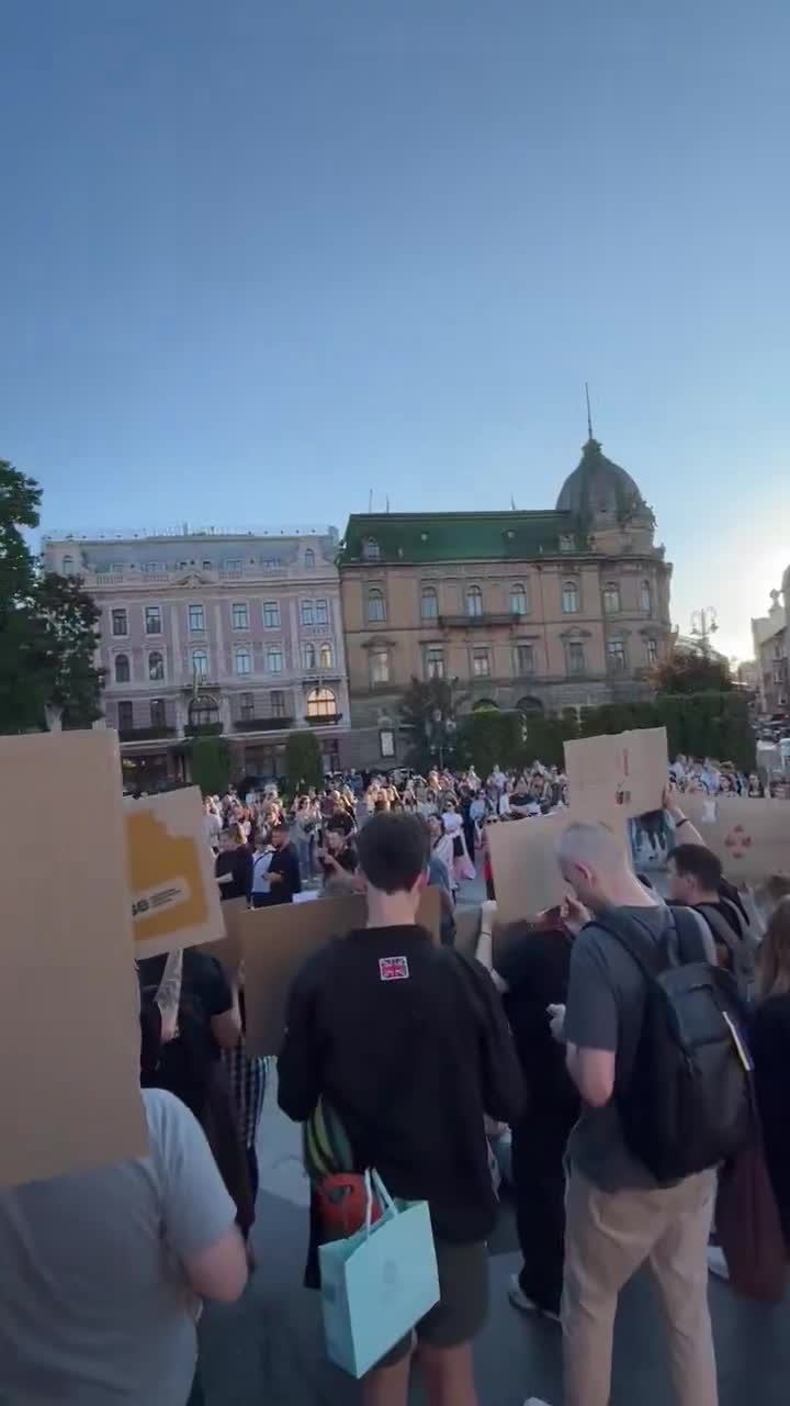 Protest in Lviv against new law adopted by Verkhovna Rada