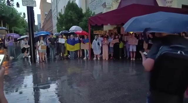Protest in Dnipro city against new law that limits independence of anti-corruption bodies 