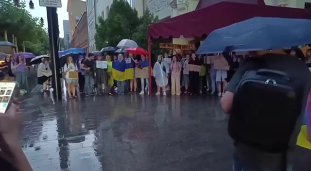 Protest in Dnipro city against new law that limits independence of anti-corruption bodies 