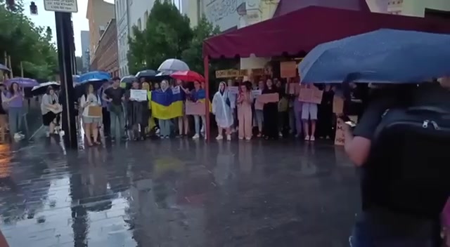 Protest in Dnipro city against new law that limits independence of anti-corruption bodies 