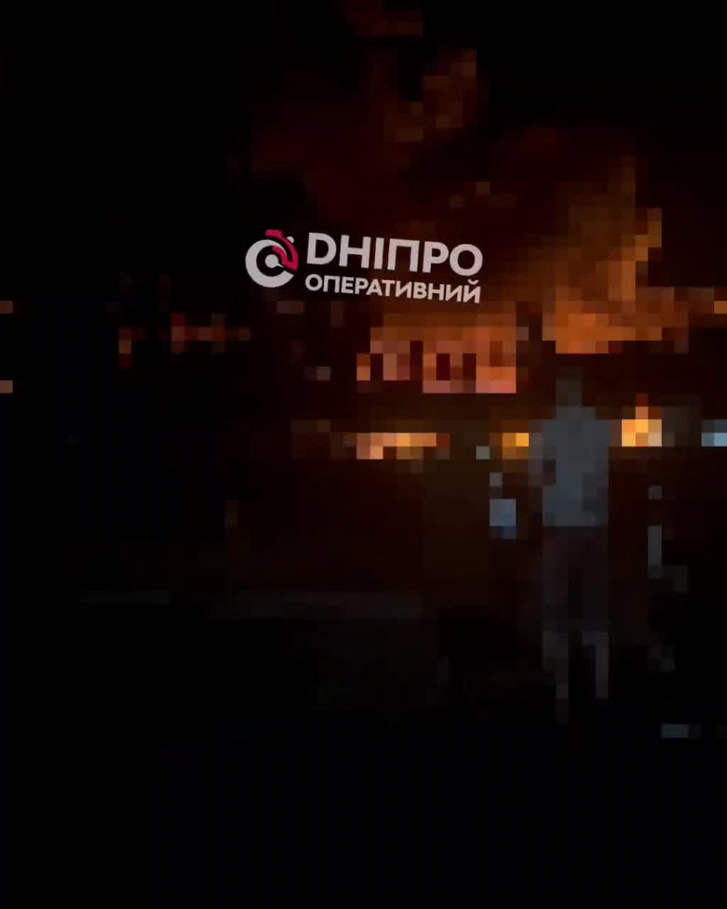 Big fire in Kamianske of Dnipropetrovsk region after drone strikes