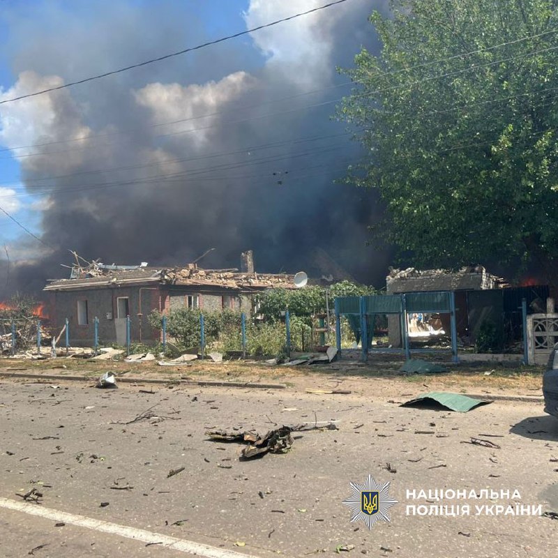 Große Schäden in Druschkiwka durch zwei Drohnenangriffe