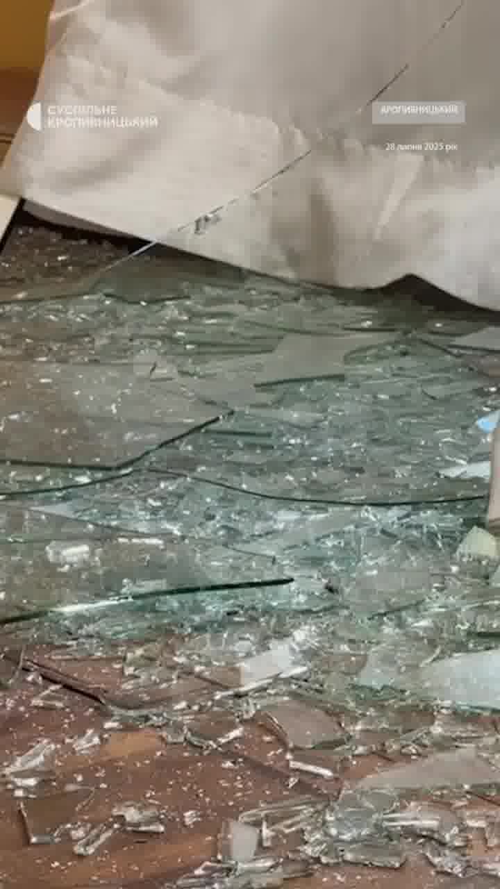 Widespread damage in Kropyvnytskyi as result of the overnight attack