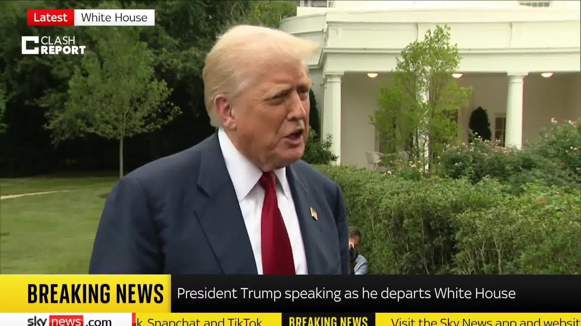 Trump:  A threat was made by a former President of Russia, and we are going to protect our people