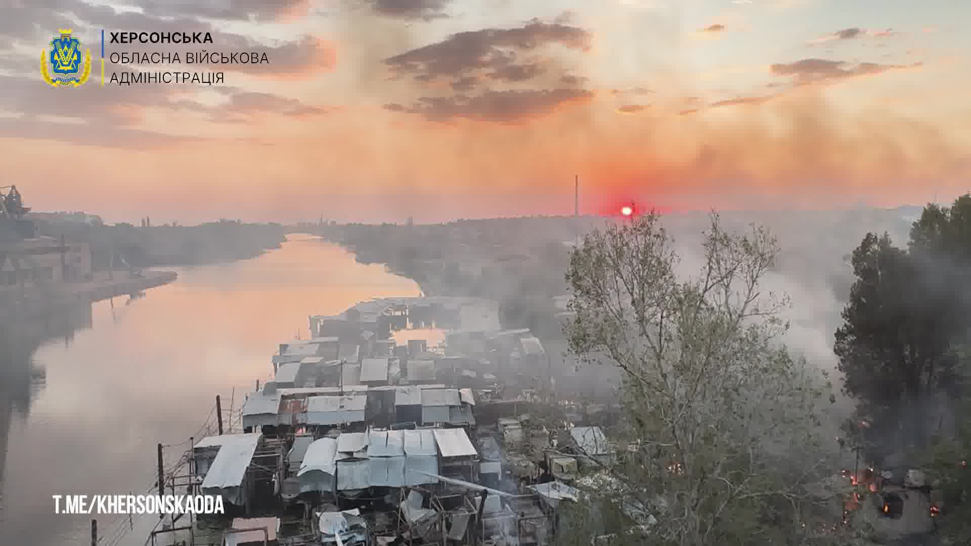 Због оштећења моста у Херсону, локалне власти позивају цивиле у округу Корабелни на евакуацију