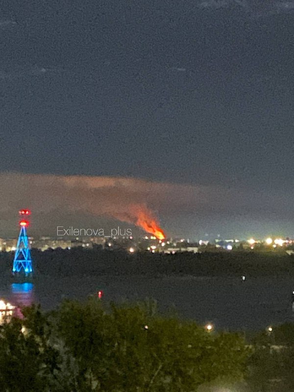 Fire reported in the area of oil refinery in Kstovo, Nizhniy Novgorod