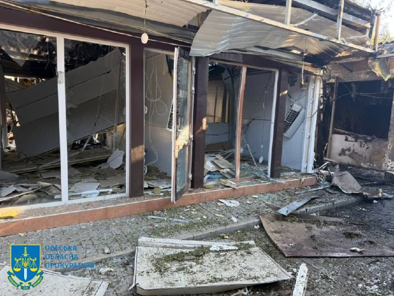 Damage in Odesa as result of drone strikes overnight