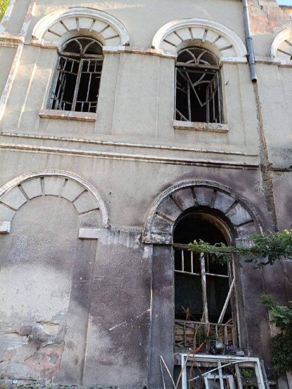 Synagogue was damaged as result of Russian drone strikes in Odesa