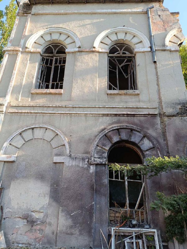 Synagogue was damaged as result of Russian drone strikes in Odesa 