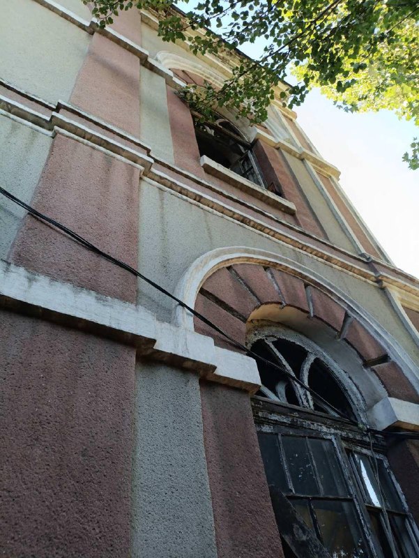 Synagogue was damaged as result of Russian drone strikes in Odesa 