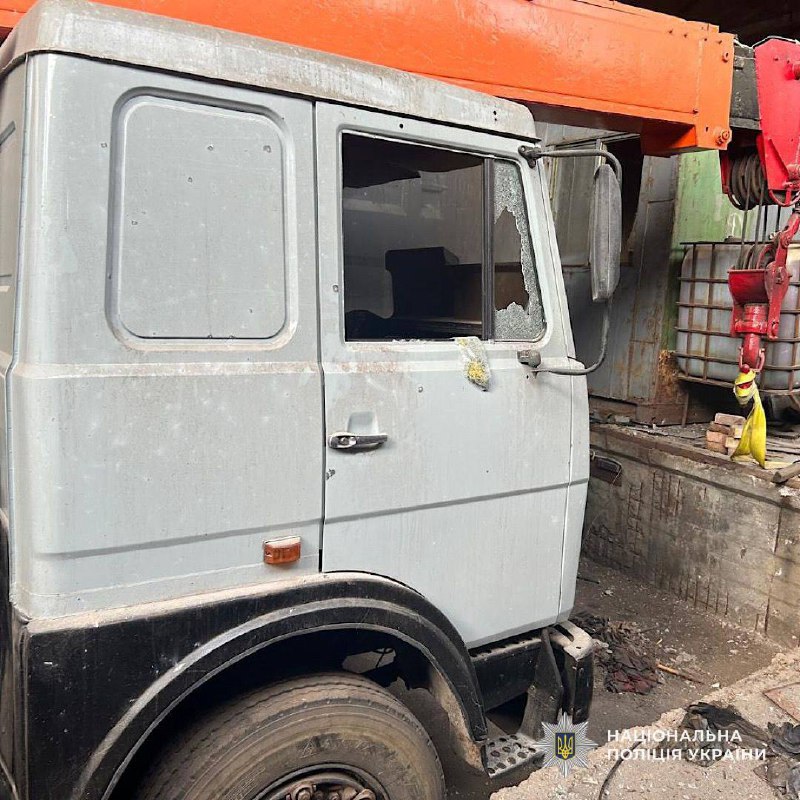 An infant and his mother wounded as result of drone strike at the residential house in the village of Marhanets district of Dnipropetrovsk region