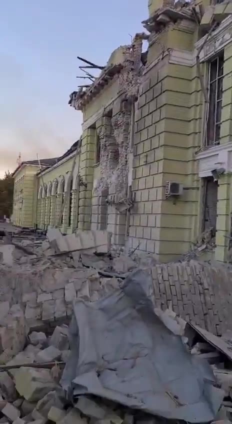 Destruction in Lozova of Kharkiv region 