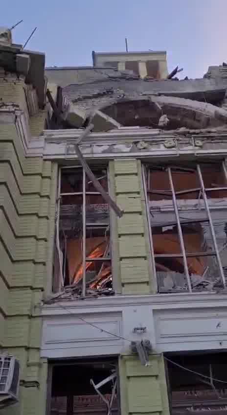 Destruction in Lozova of Kharkiv region 