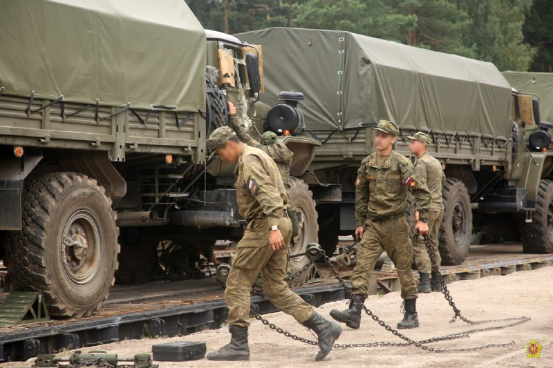 The first echelon with Russian military personnel and equipment arrived in the Republic of Belarus for preparation and further participation in the joint strategic exercise of the armed forces of Belarus and Russia West-2025