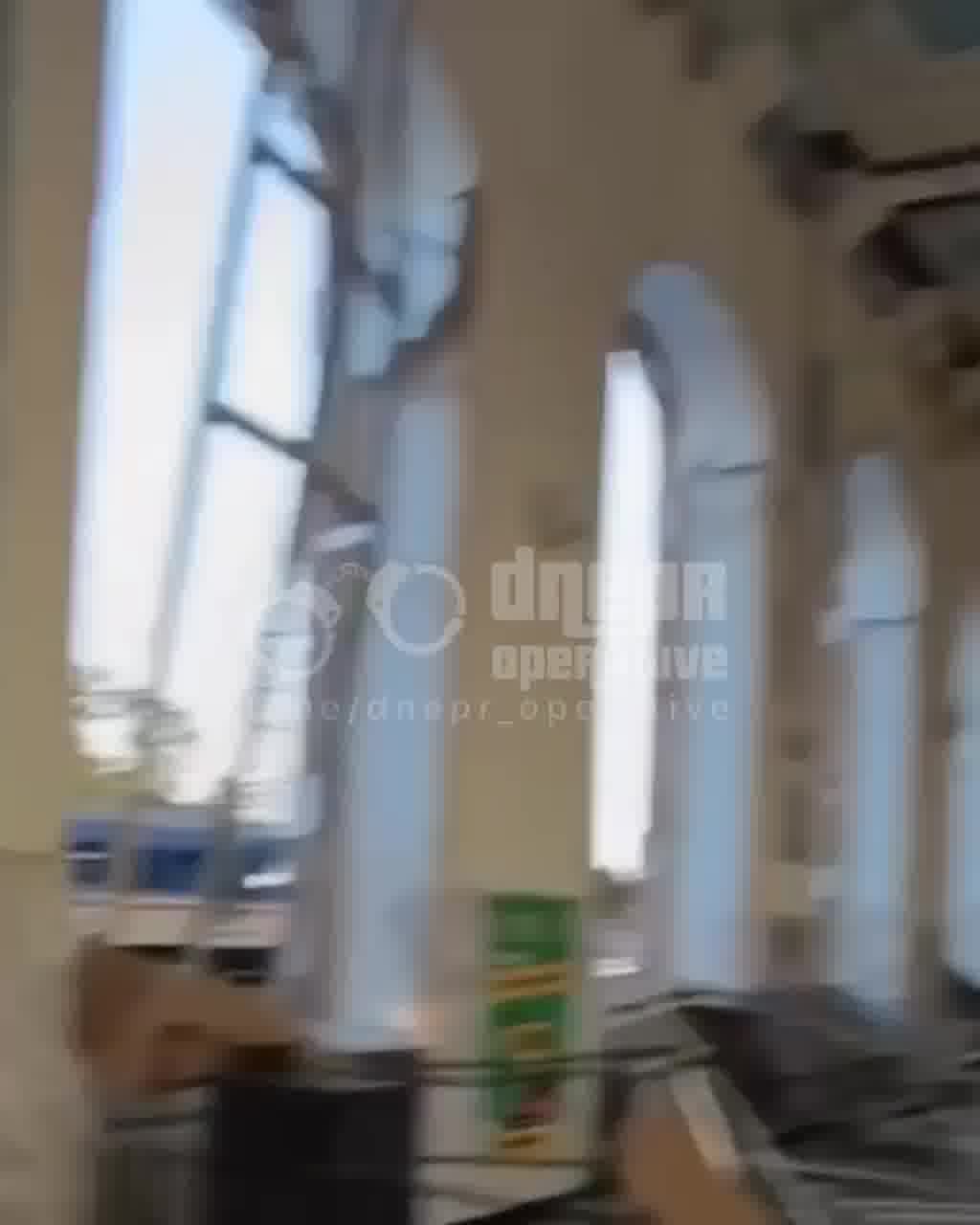 Damage at Synelnykove-1 railway station after drones strikes overnight 