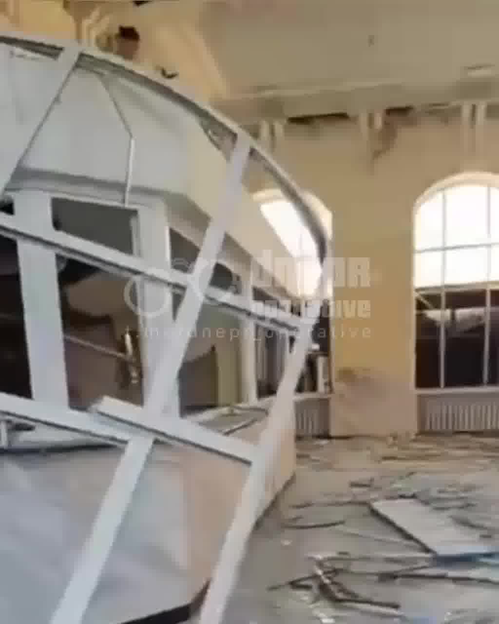 Damage at Synelnykove-1 railway station after drones strikes overnight 