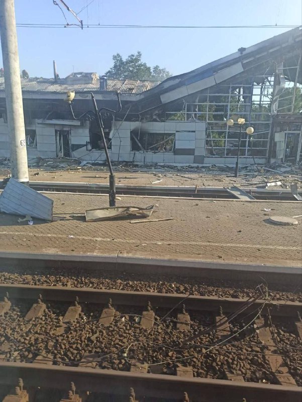 All trains passing through Synelnykove have been cancelled