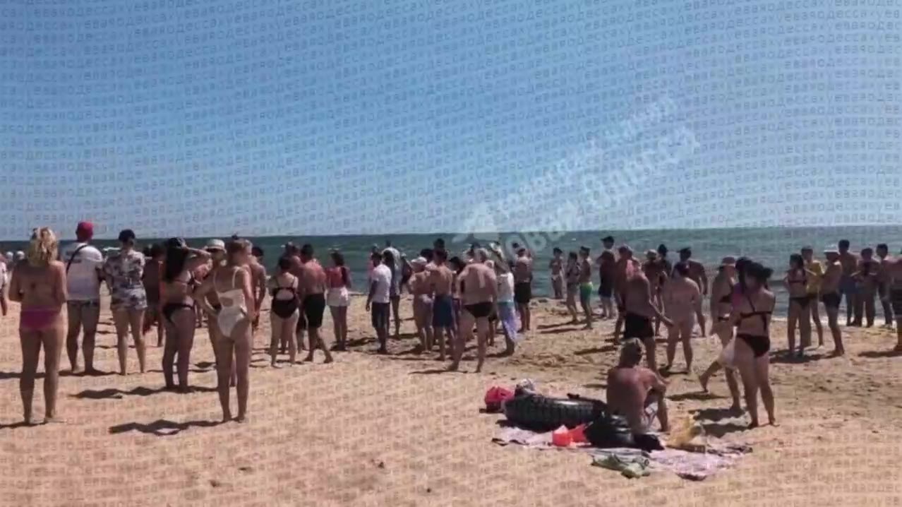 Naval mine exploded at the beach in Karolino-Buhaz of Odesa region
