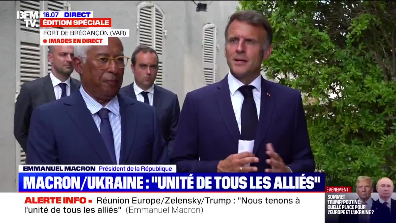 Emmanuel Macron announces that Donald Trump will fight to obtain a trilateral agreement between the United States, Ukraine and Russia