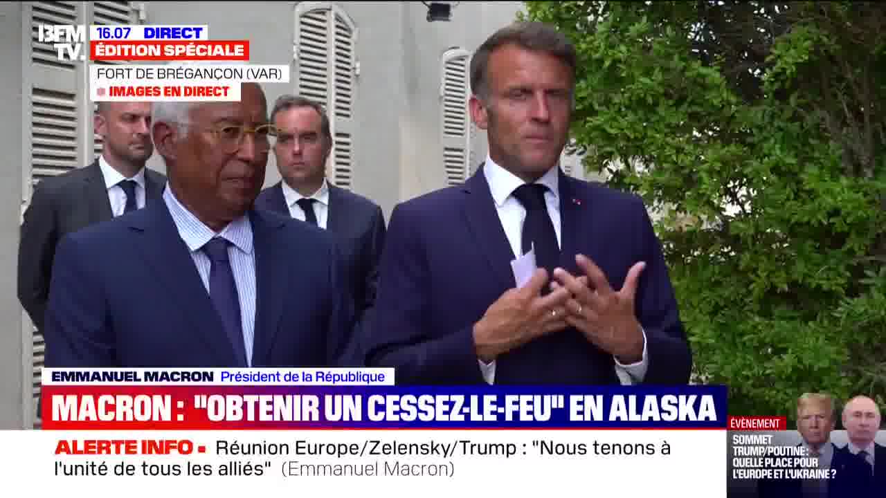 Emmanuel Macron announces that Donald Trump will fight to obtain a trilateral agreement between the United States, Ukraine and Russia