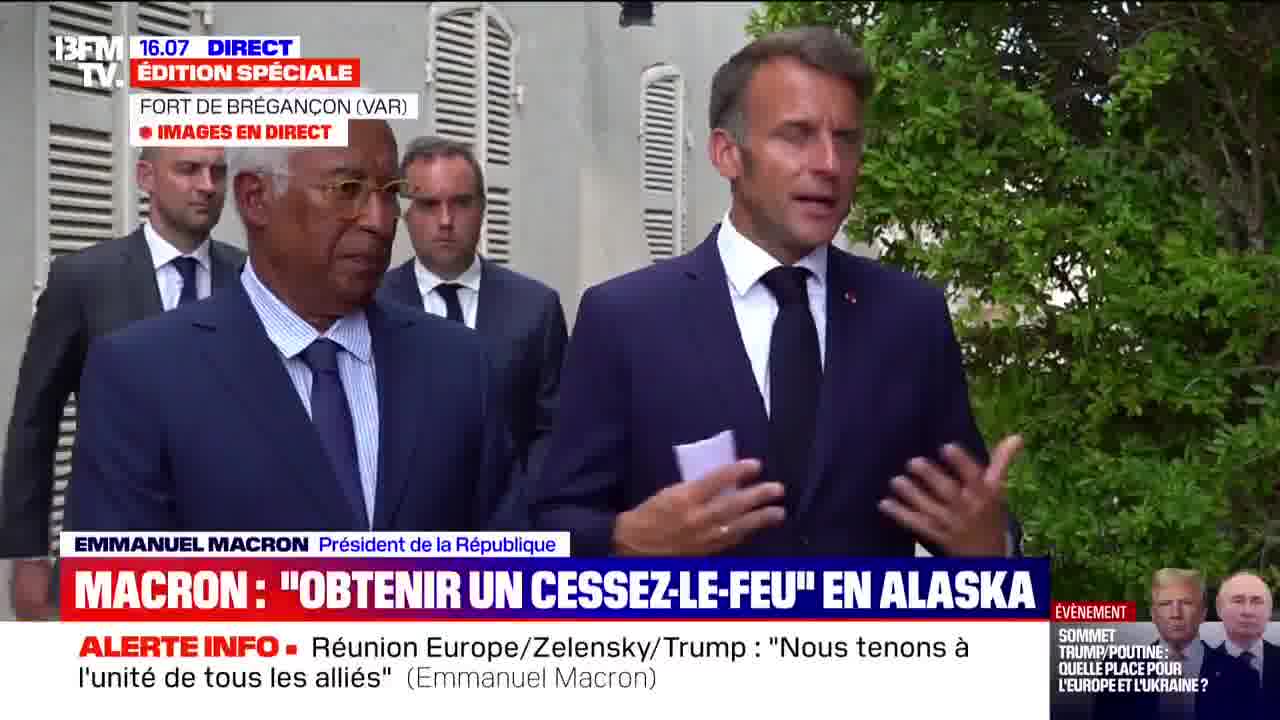 Emmanuel Macron announces that Donald Trump will fight to obtain a trilateral agreement between the United States, Ukraine and Russia