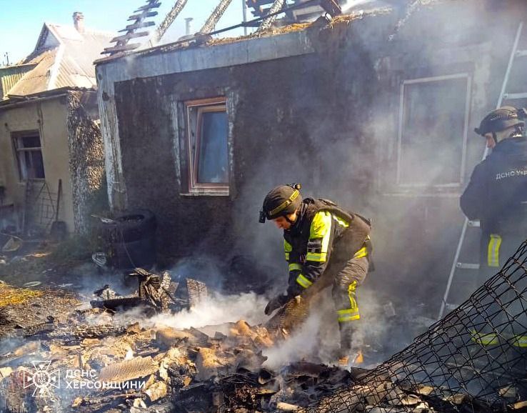 Un bambino ferito oggi a seguito dei bombardamenti a Chornobaivka