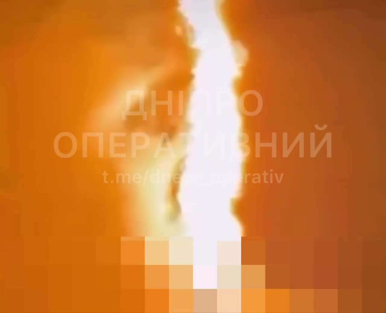 Big fire in Dnipropetrovsk region after drone strike at natural gas infrastructure 