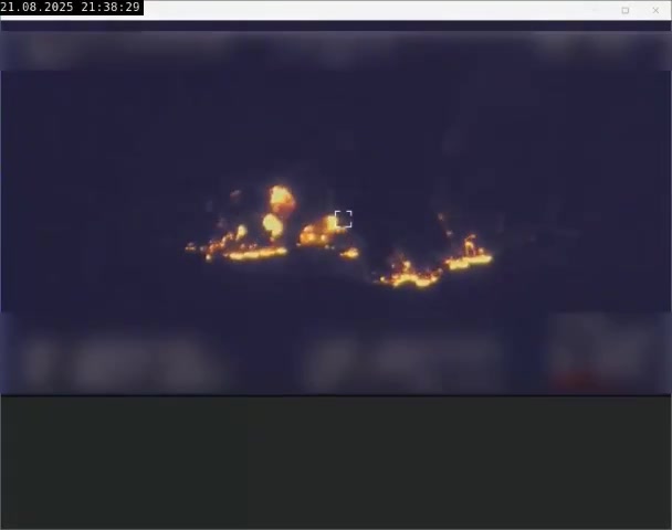 Unecha oil pumping station in the Bryansk region of Russia was targeted again this evening by the @14reg_army of the @usf_army