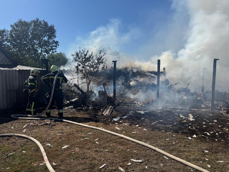 Molniya drone strike has been reported in Zolochiv community of Kharkiv region