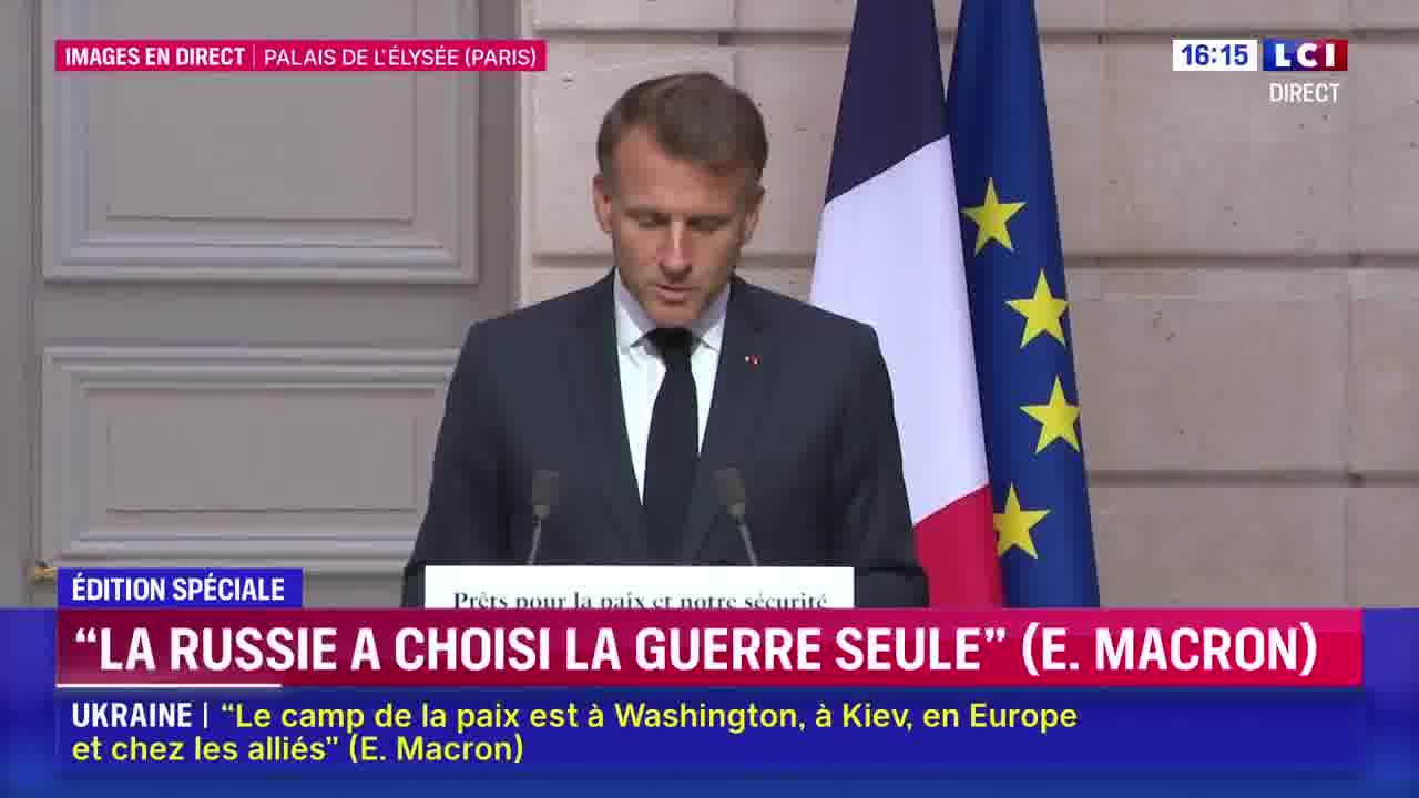 Emmanuel Macron: Russia has constantly multiplied demands, false pretexts, delaying tactics, trying to gain time. It has also clung to this desire for permanent war.