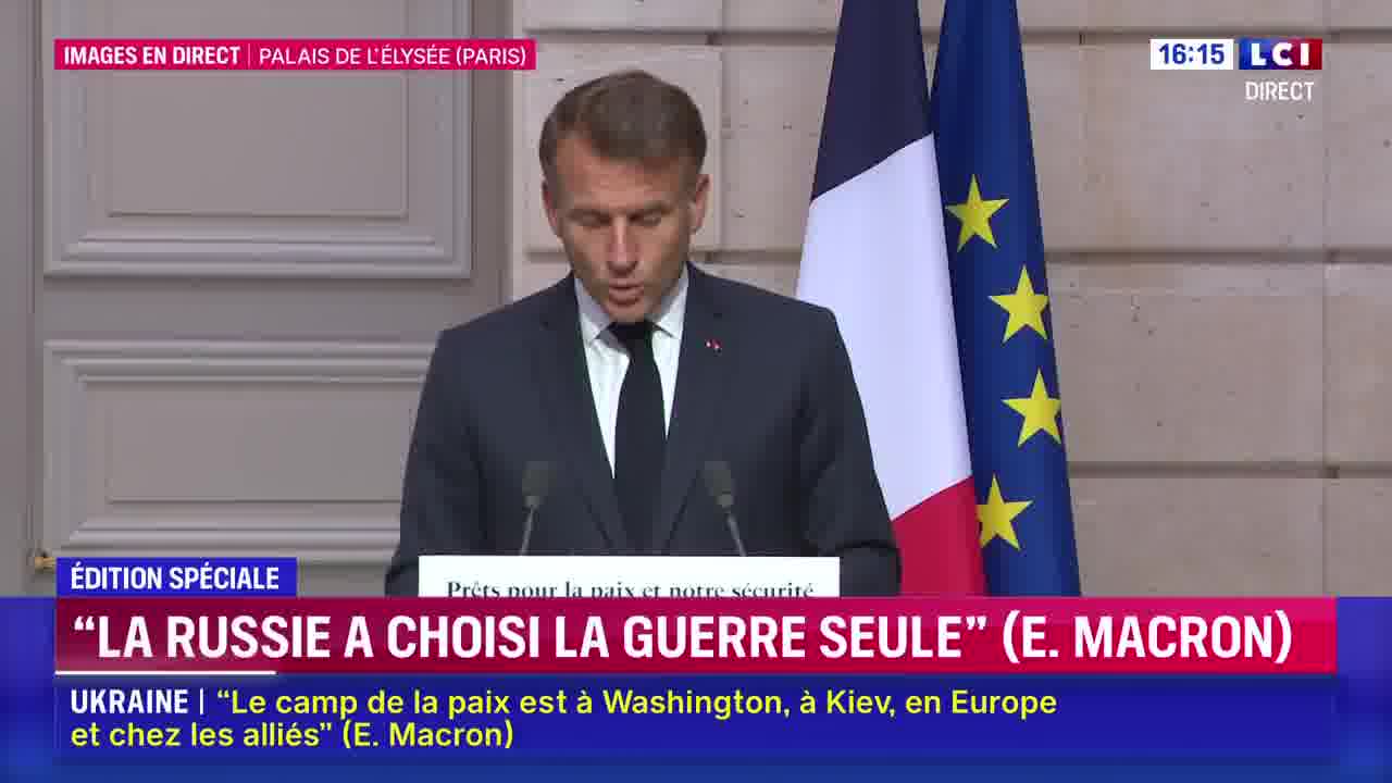 Emmanuel Macron: Russia has constantly multiplied demands, false pretexts, delaying tactics, trying to gain time. It has also clung to this desire for permanent war.