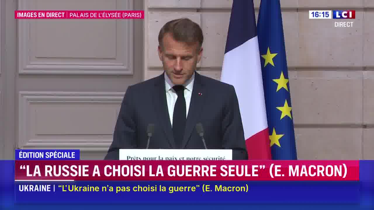 Emmanuel Macron: Russia has constantly multiplied demands, false pretexts, delaying tactics, trying to gain time. It has also clung to this desire for permanent war.