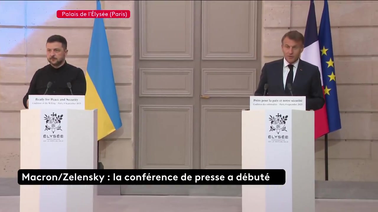 The peace camp is in Washington, Kyiv, and all the capitals of Europe. Emmanuel Macron and Volodymyr Zelensky begin their joint press conference