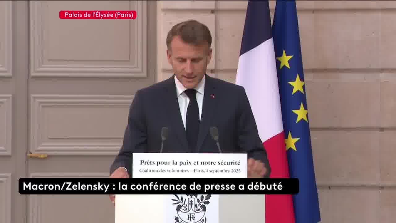 The peace camp is in Washington, Kyiv, and all the capitals of Europe. Emmanuel Macron and Volodymyr Zelensky begin their joint press conference