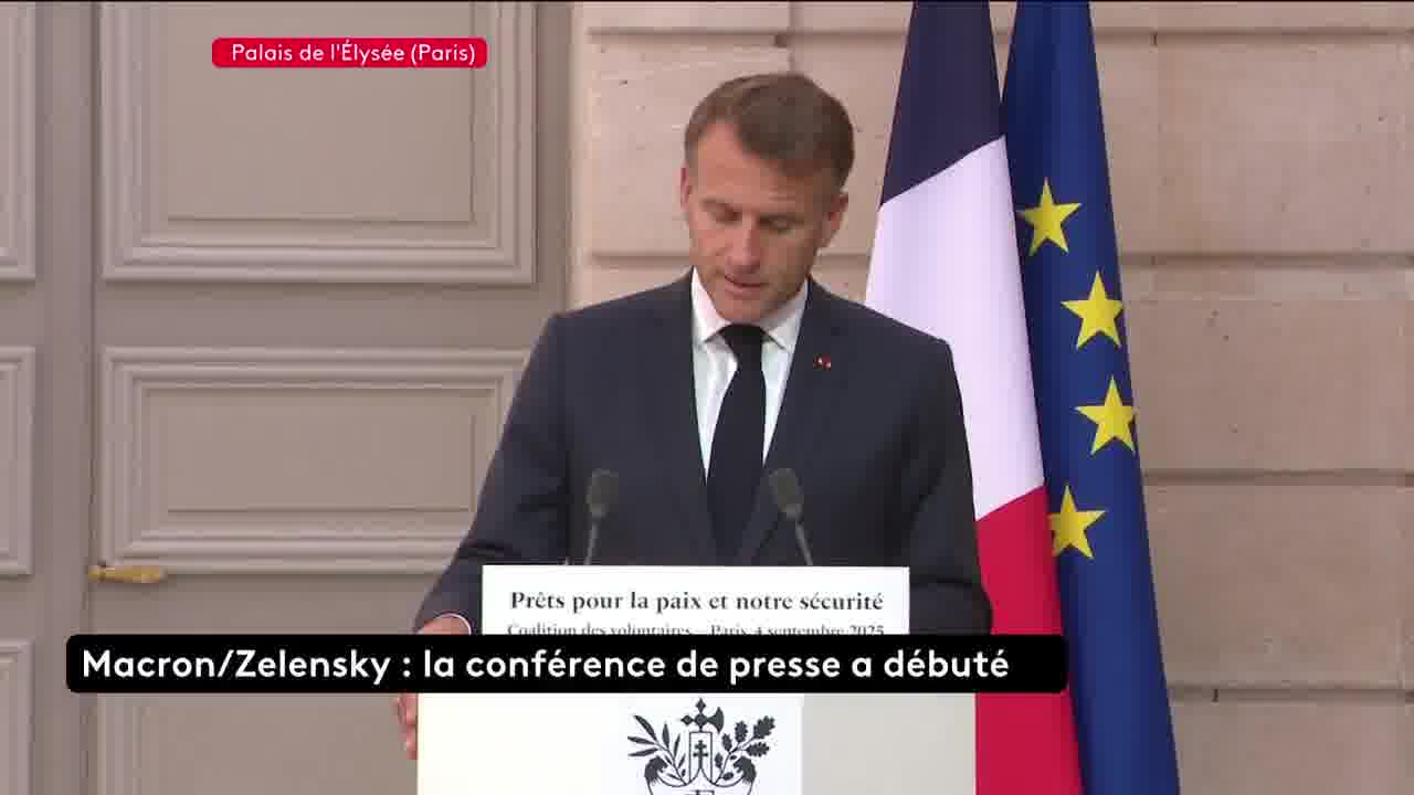 The peace camp is in Washington, Kyiv, and all the capitals of Europe. Emmanuel Macron and Volodymyr Zelensky begin their joint press conference