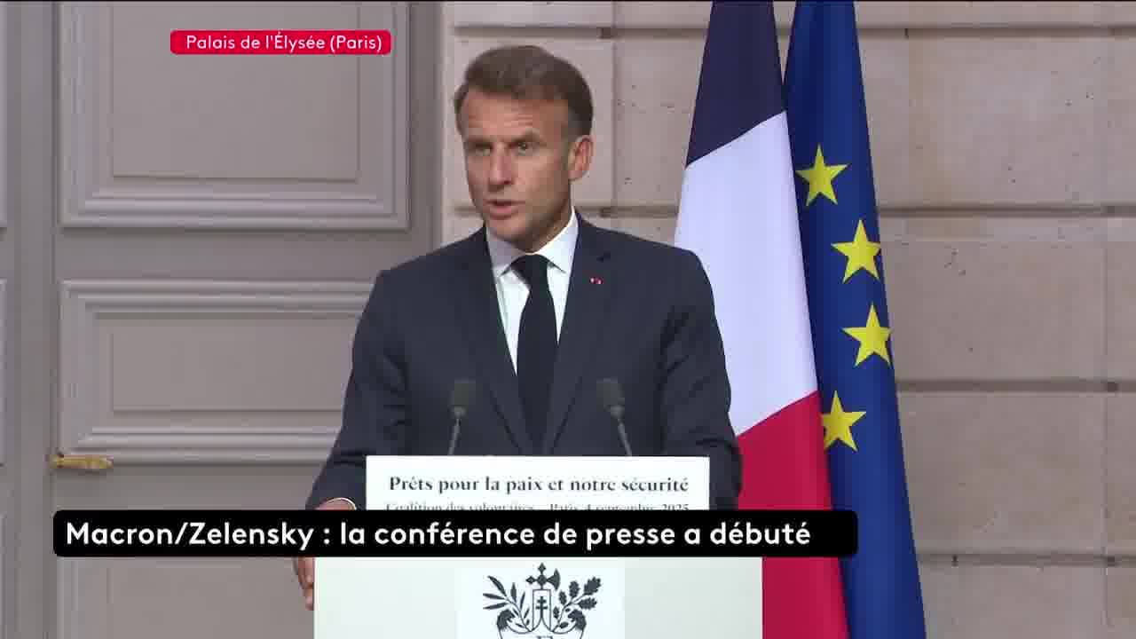 The peace camp is in Washington, Kyiv, and all the capitals of Europe. Emmanuel Macron and Volodymyr Zelensky begin their joint press conference