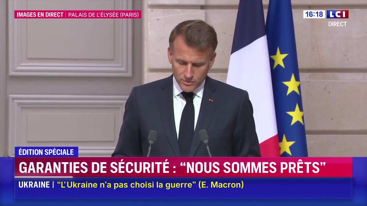 Emmanuel Macron said: 26 countries are committed to deploying troops in Ukraine as reassurance forces or to being present on the ground, at sea or in the air.