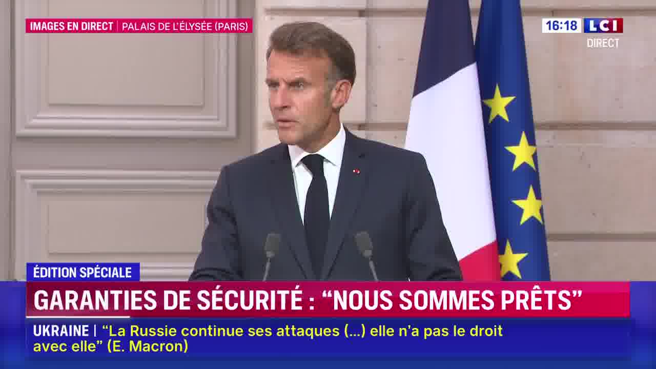 Emmanuel Macron said: 26 countries are committed to deploying troops in Ukraine as reassurance forces or to being present on the ground, at sea or in the air.
