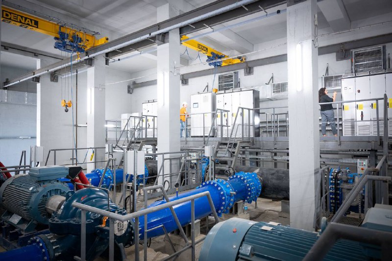 Construction of main water pipeline to Mykolaiv has been concluded, - water supply to be resumed starting mid September