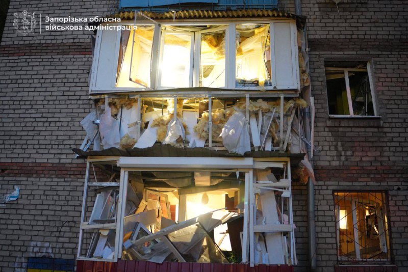 1 person wounded in a drone raid in Zaporizhzhia