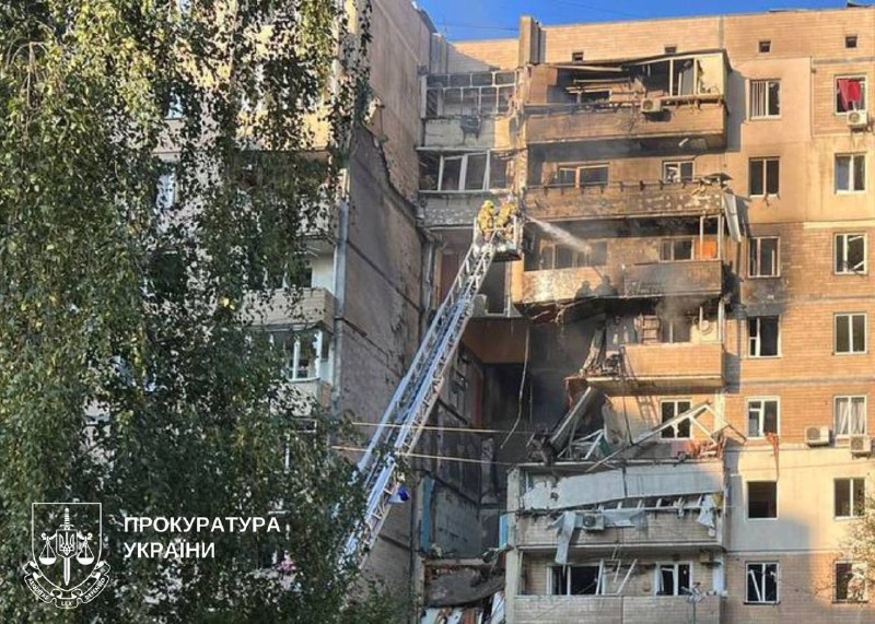 Destruction at least at 10 locations in Kyiv after Russian attack this morning