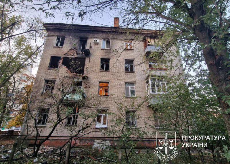 Destruction at least at 10 locations in Kyiv after Russian attack this morning